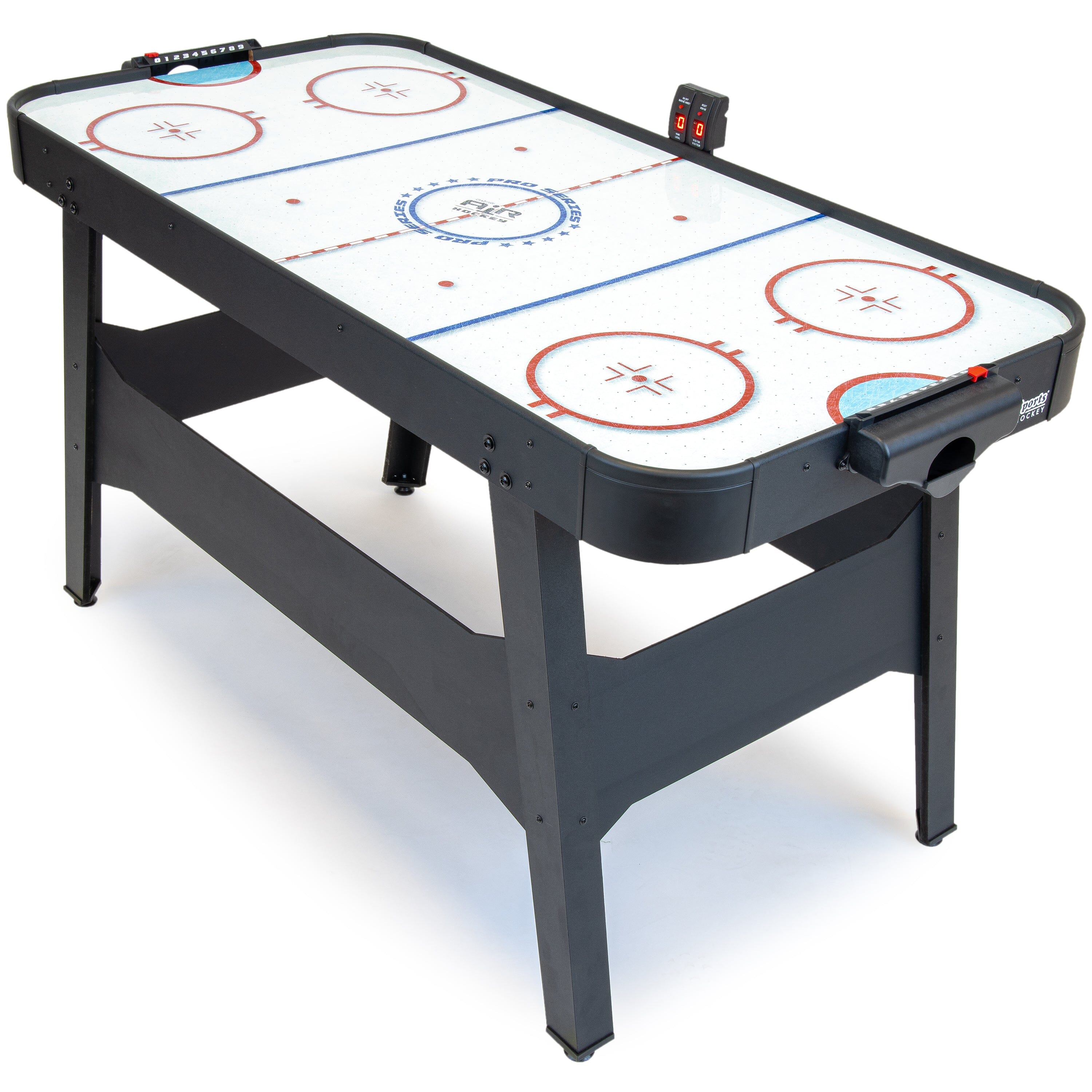 GoSports 54 Inch Air Hockey Arcade Table for Kids & Adults - Oak or Black