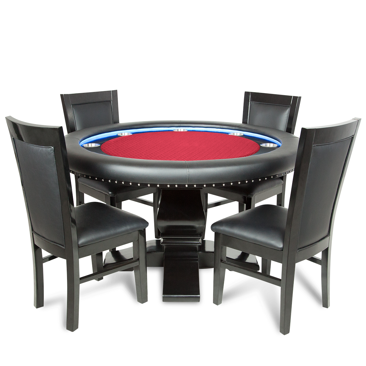 BBO Ginza LED Round Poker Table