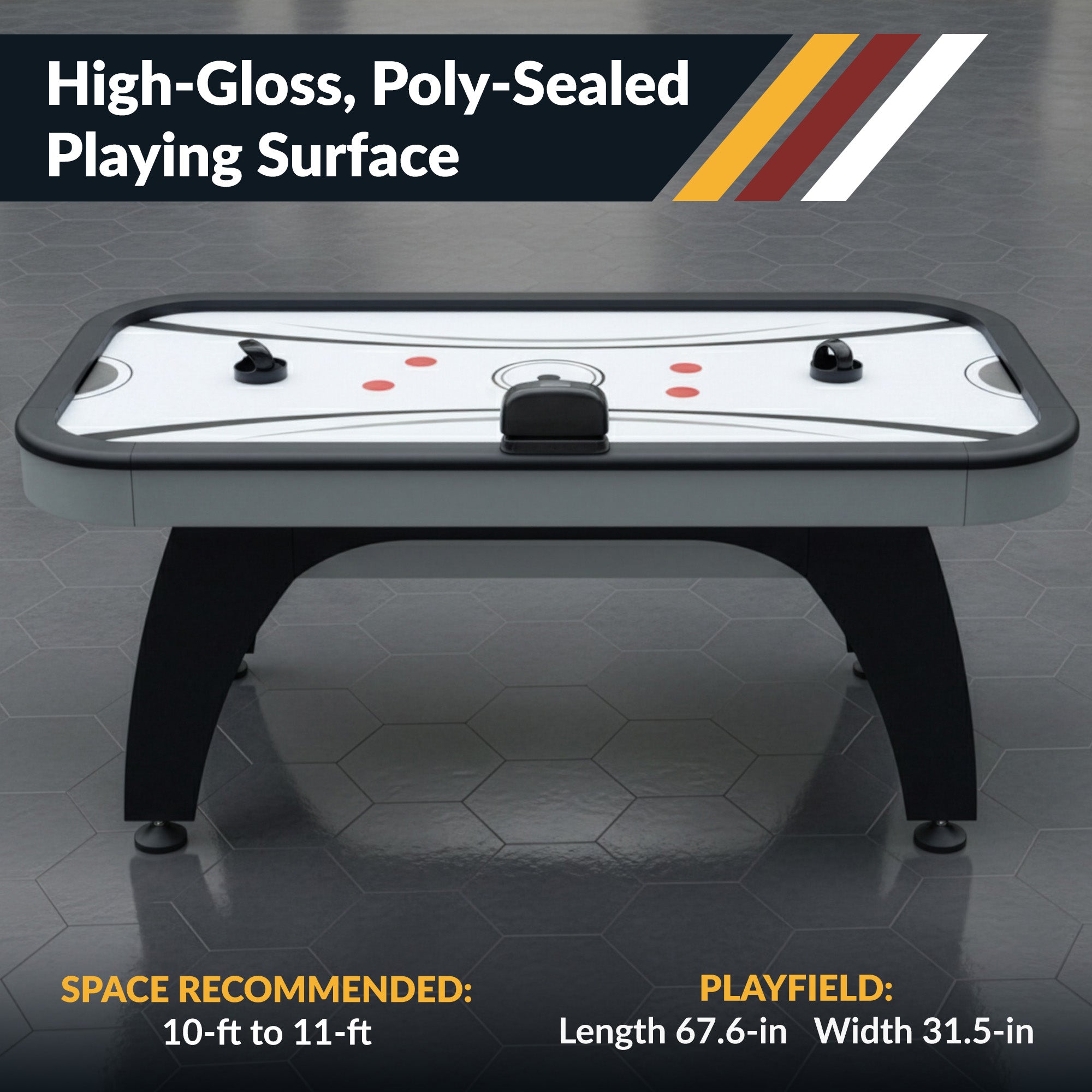Silverstreak 72” Air Hockey Table with LED Scoring