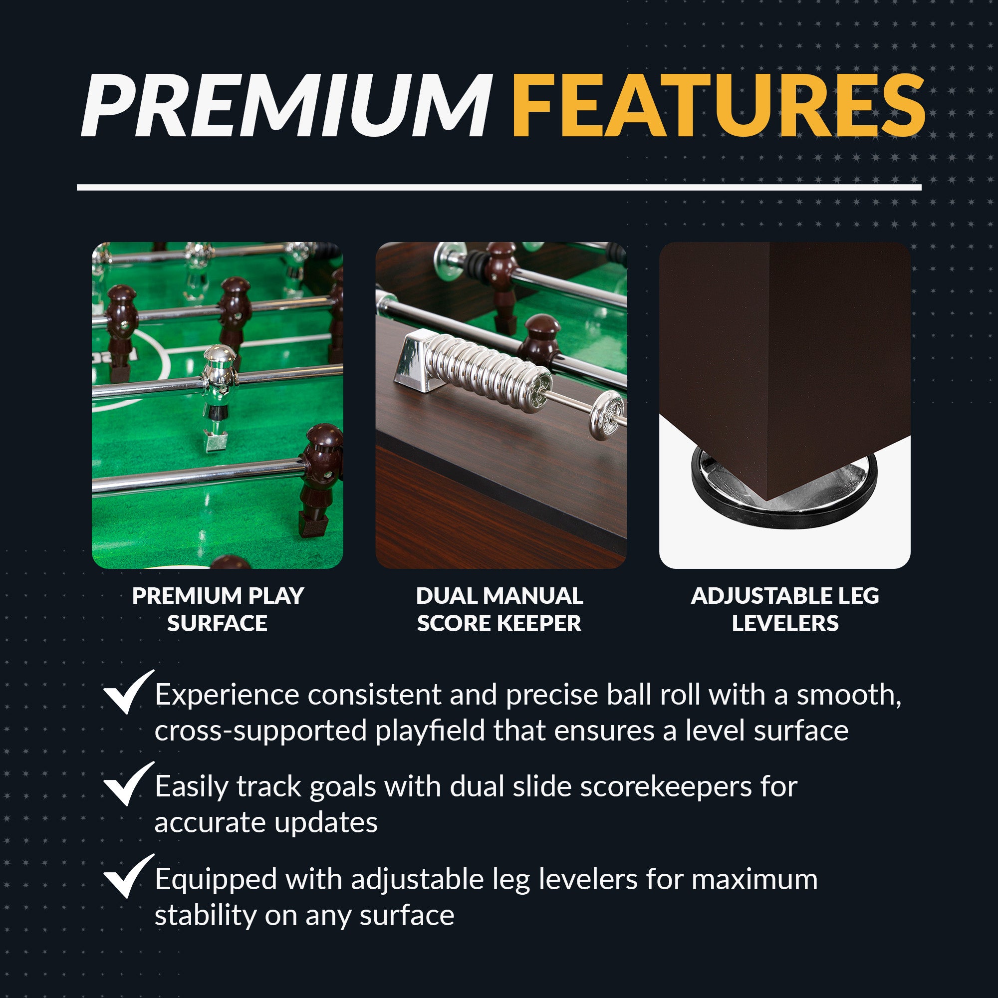 Primo 56" Foosball Table – Furniture Style Game Room Table