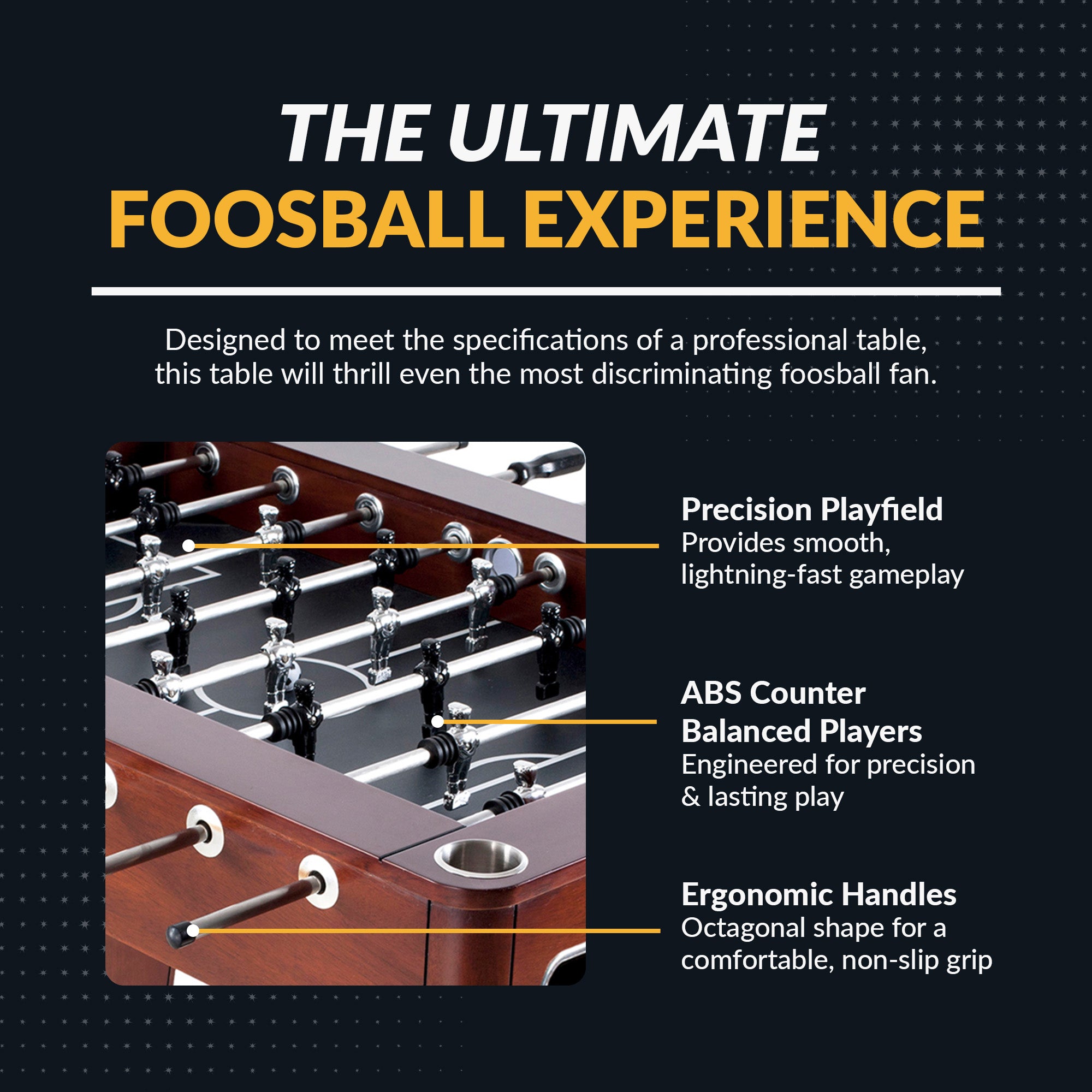 Millennium 55” Foosball Table – Mahogany Finish
