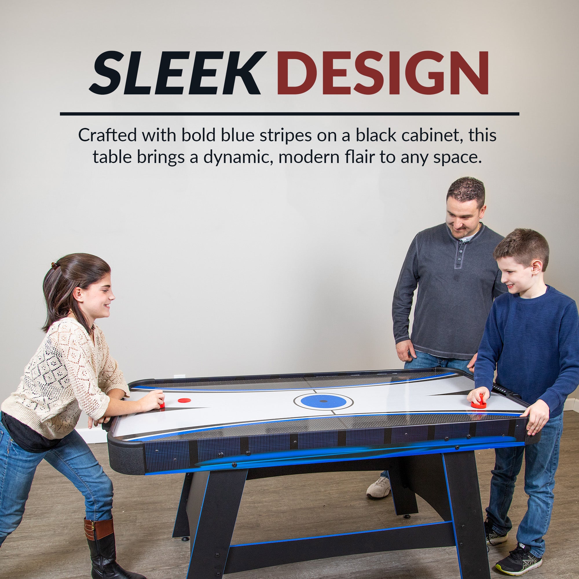 Bandit 60-in Air Hockey Table with Table Tennis Top