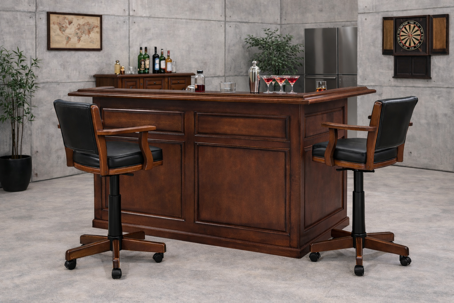60" English Pub Style Bar