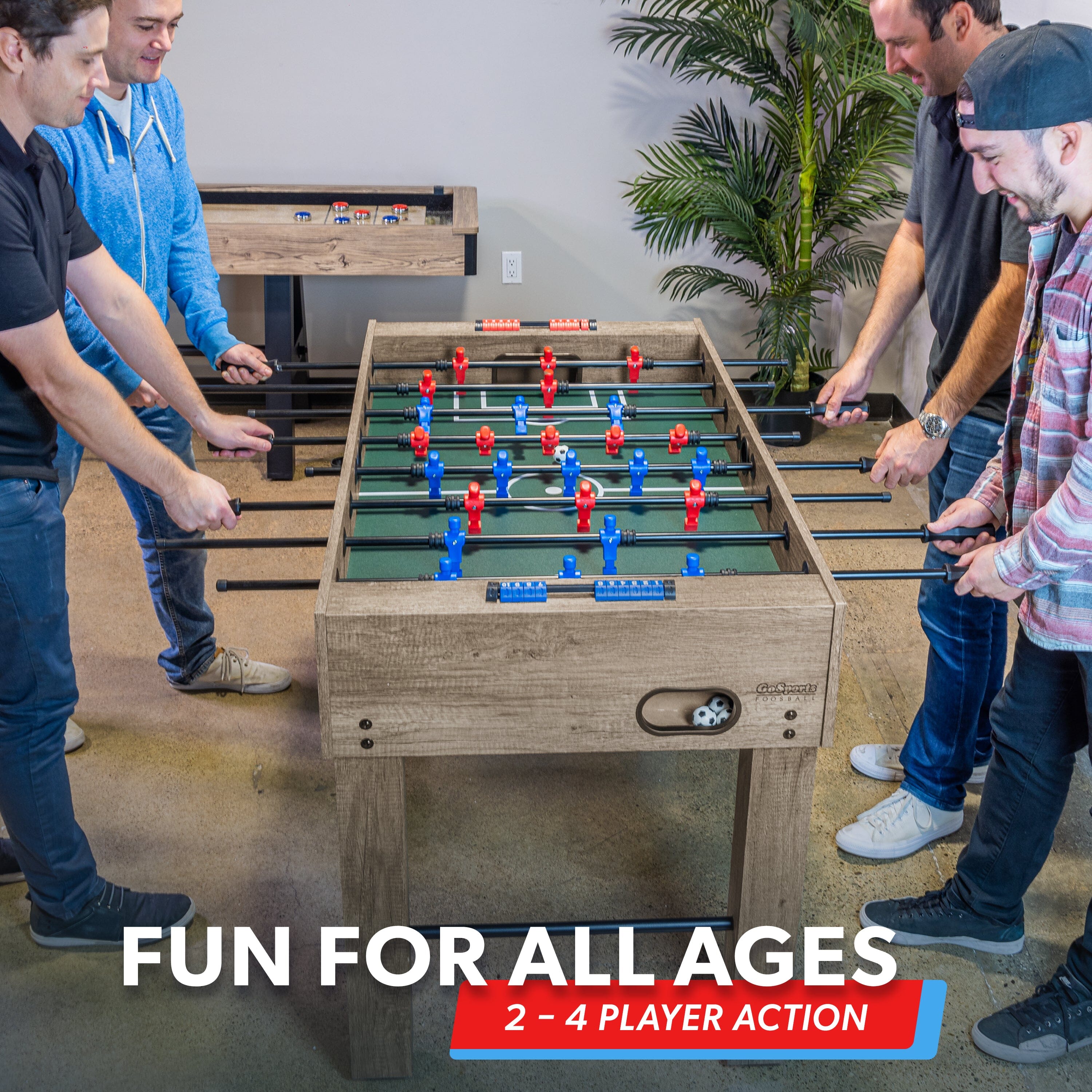 GoSports 54 Inch Full Size Foosball Table - Professional-Grade Game Table for Home