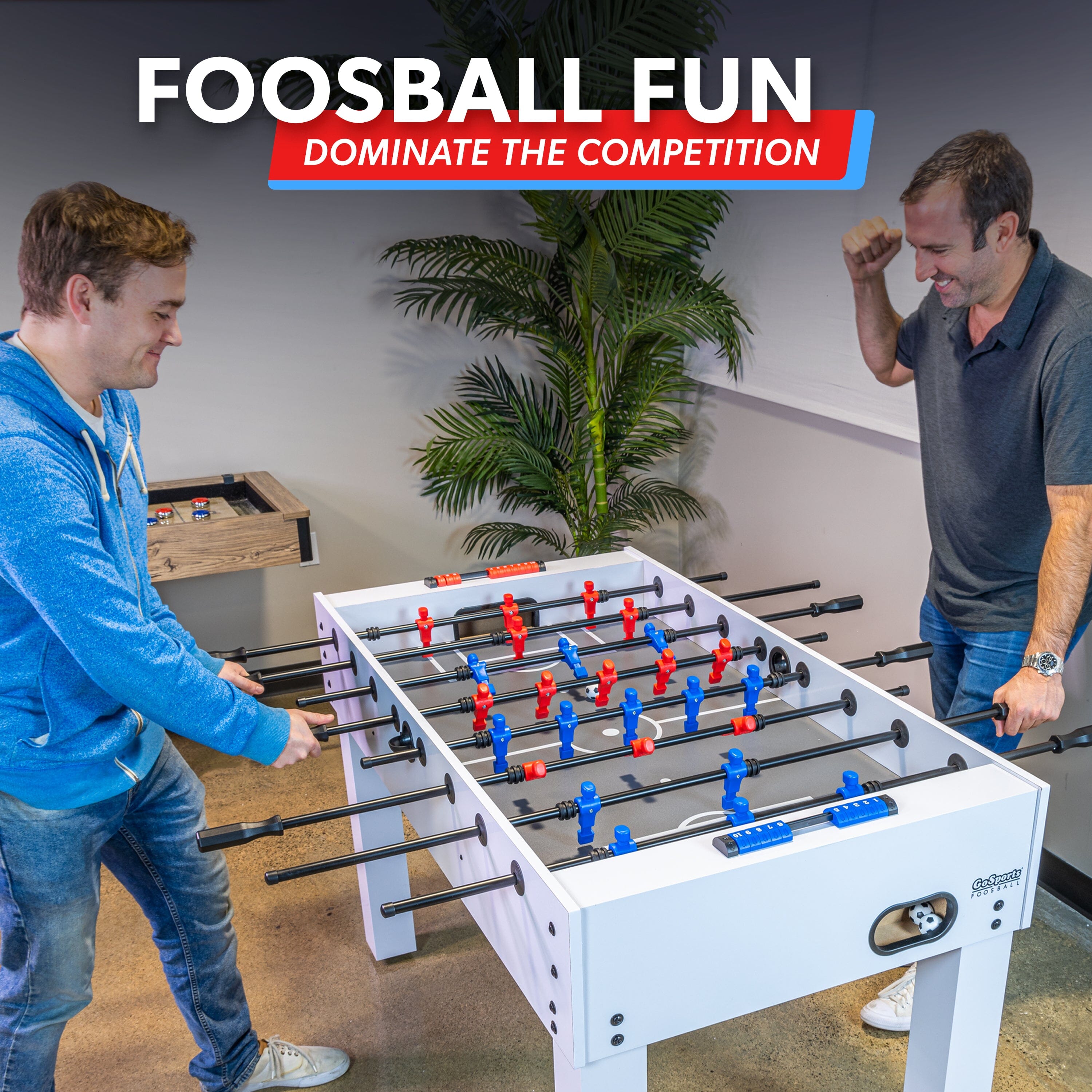 GoSports 54 Inch Full Size Foosball Table - Professional-Grade Game Table for Home