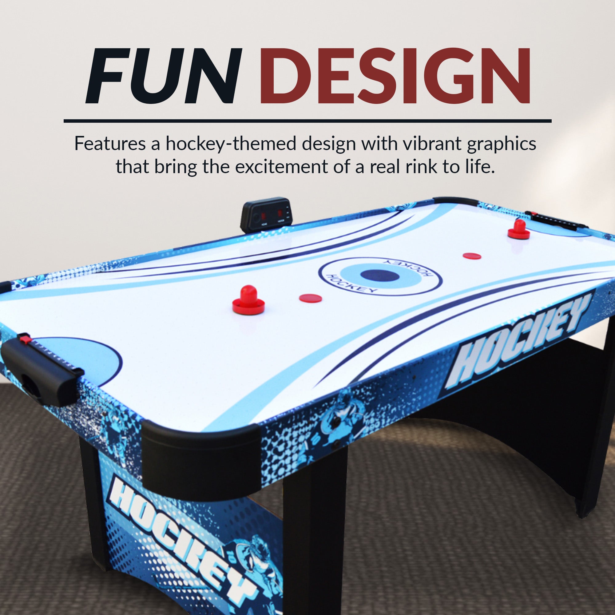 Enforcer 66” Air Hockey Table with LED Scoring