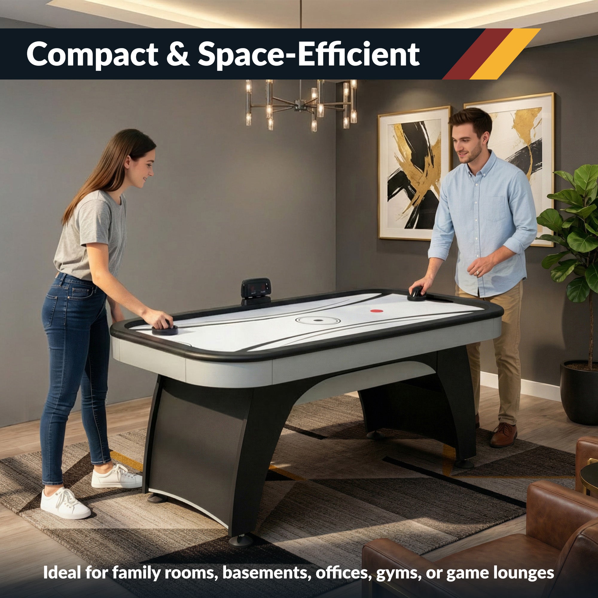 Silverstreak 72” Air Hockey Table with LED Scoring