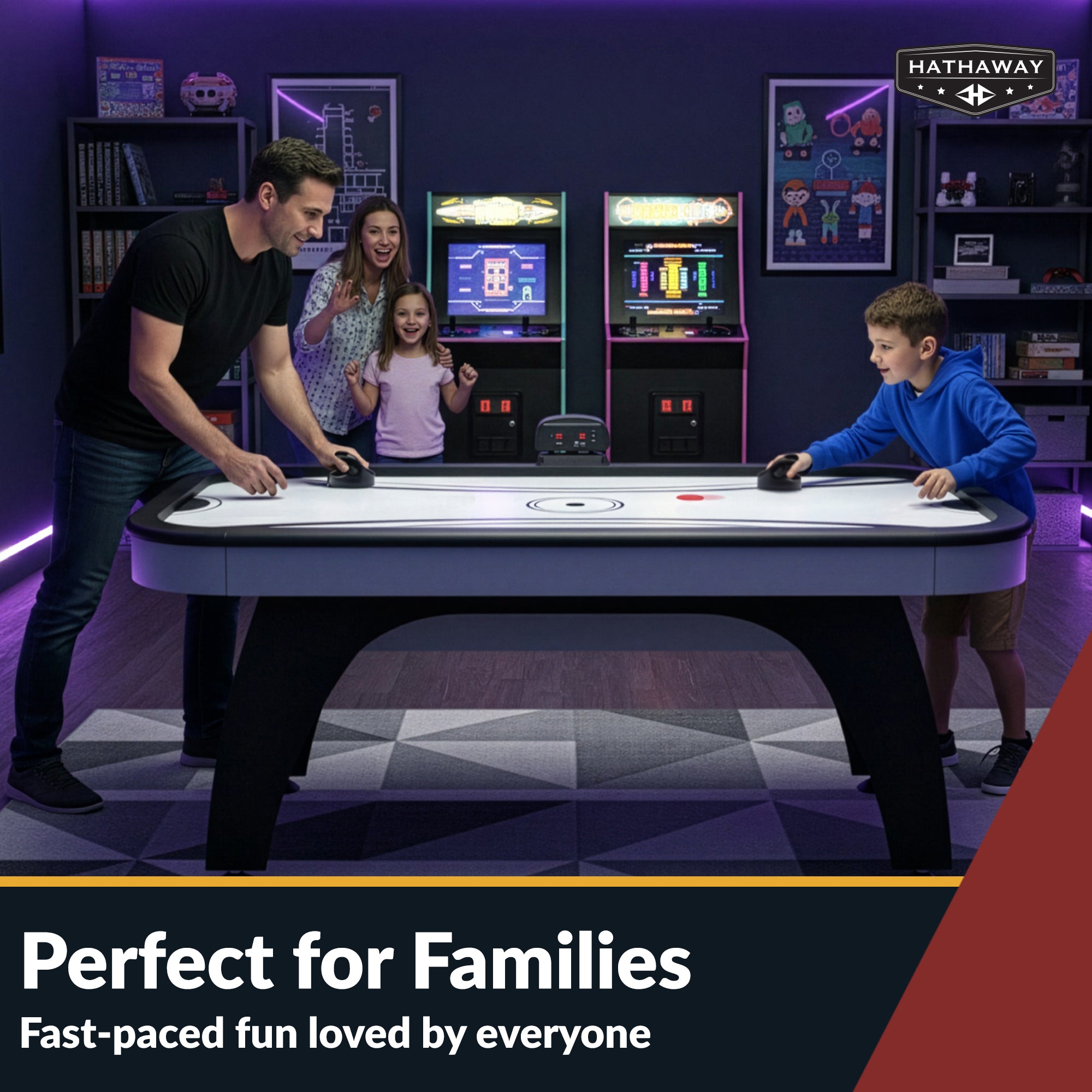 Silverstreak 72” Air Hockey Table with LED Scoring