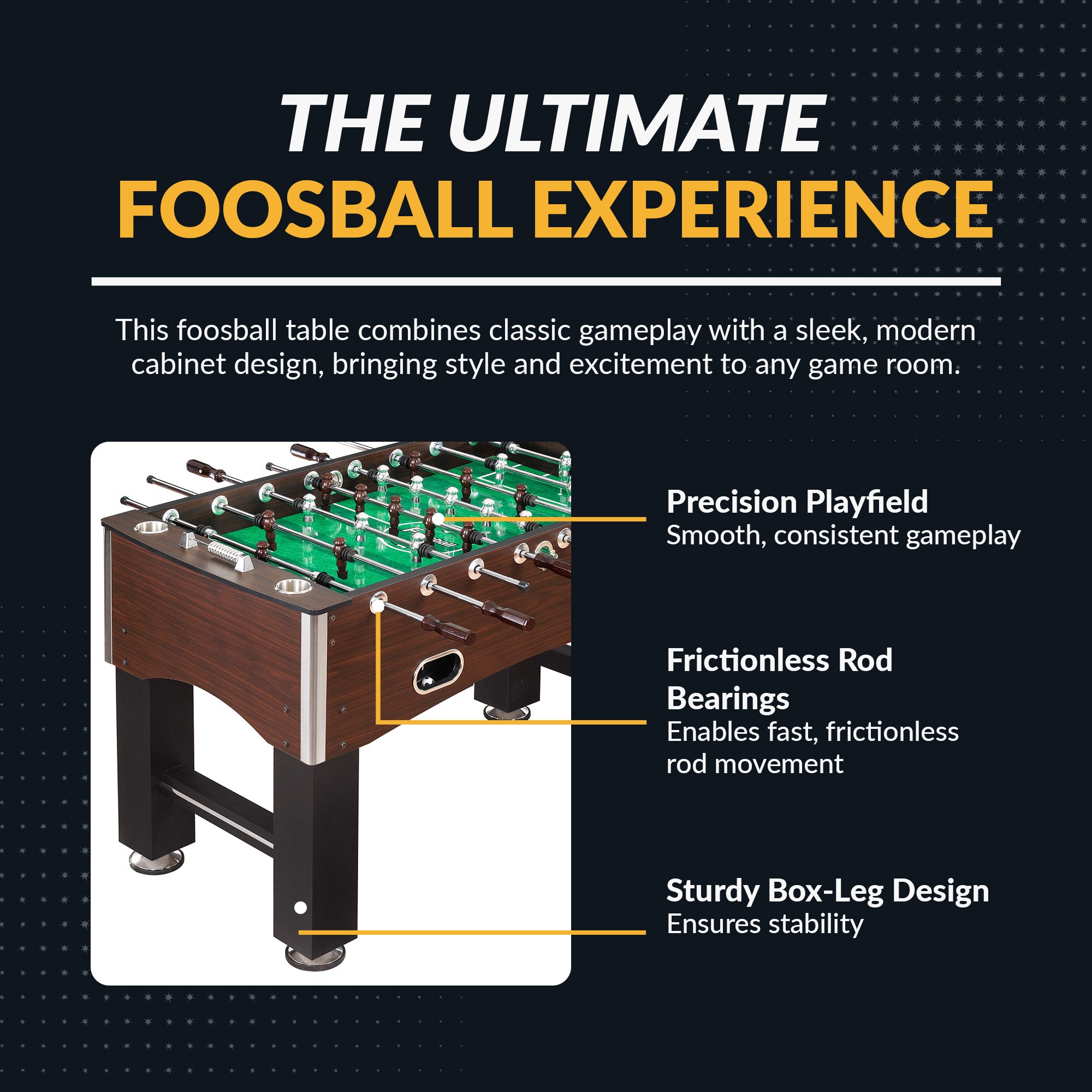 Primo 56" Foosball Table – Furniture Style Game Room Table