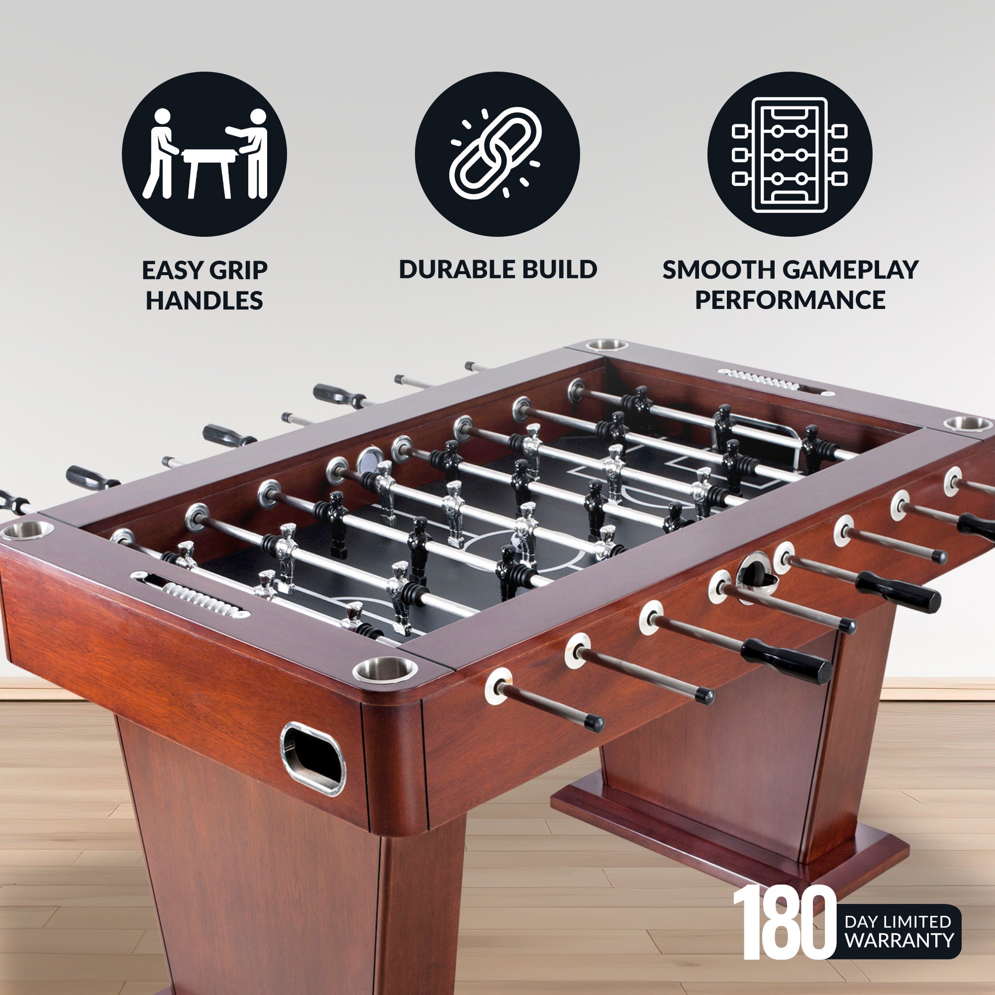 Millennium 55” Foosball Table – Mahogany Finish