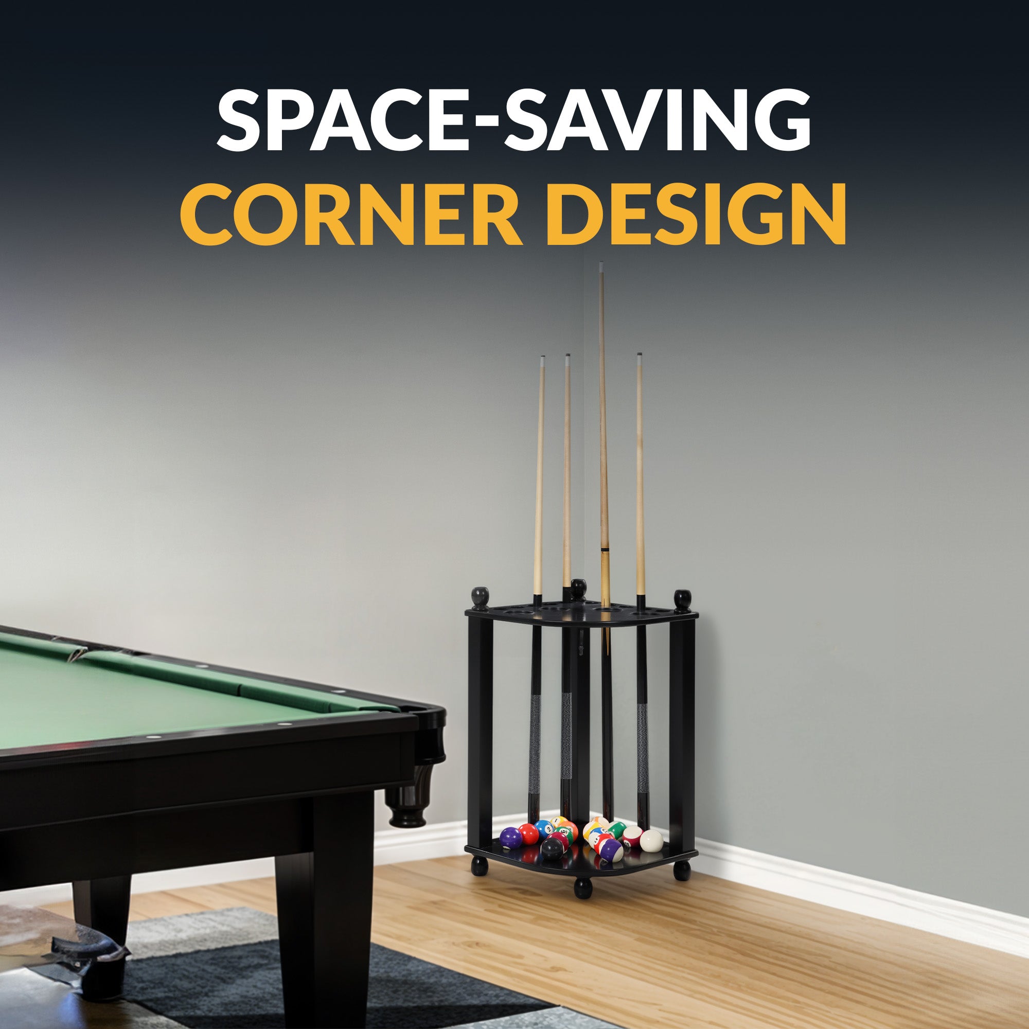 Regent 28" Corner Floor Billiard Cue Rack