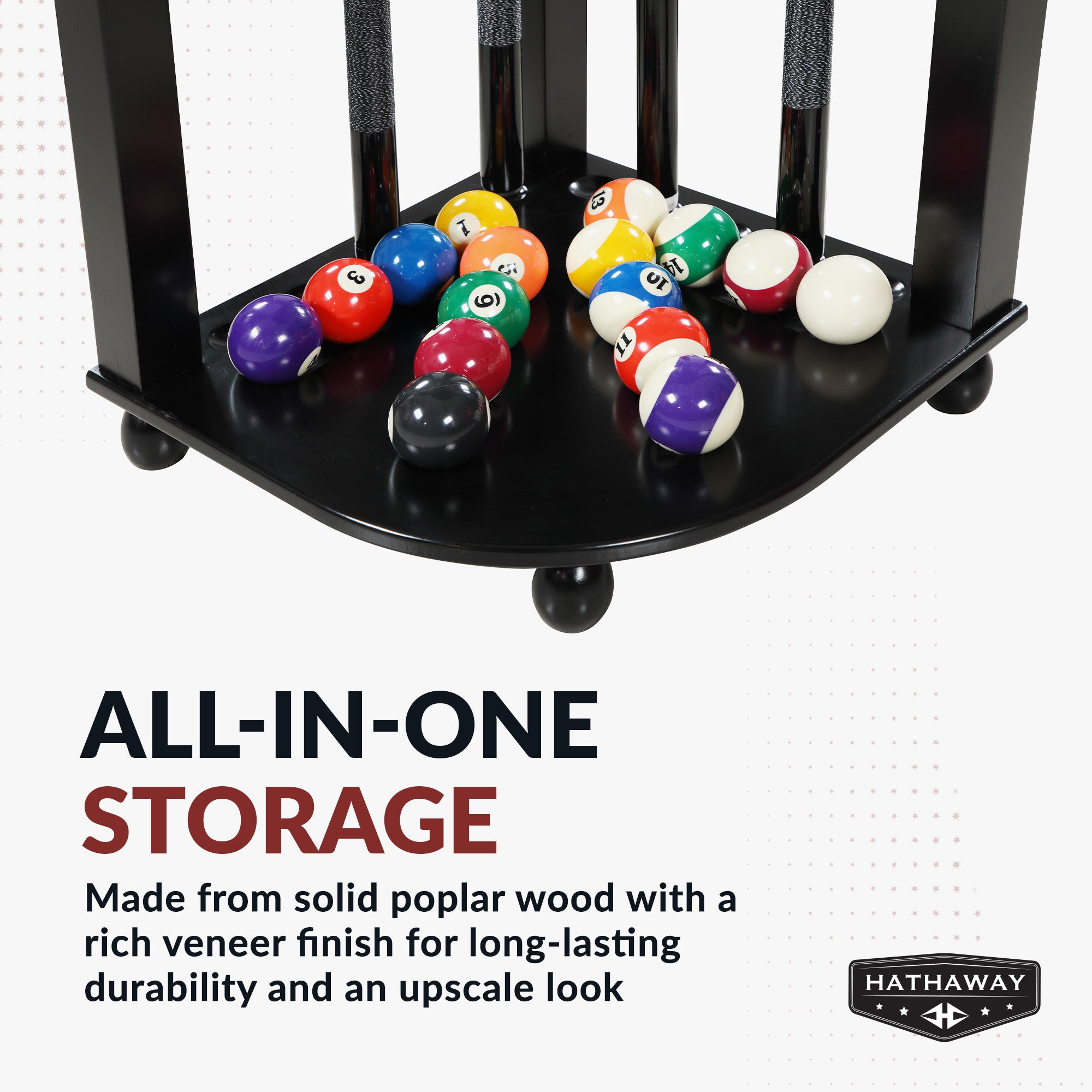 Regent 28" Corner Floor Billiard Cue Rack