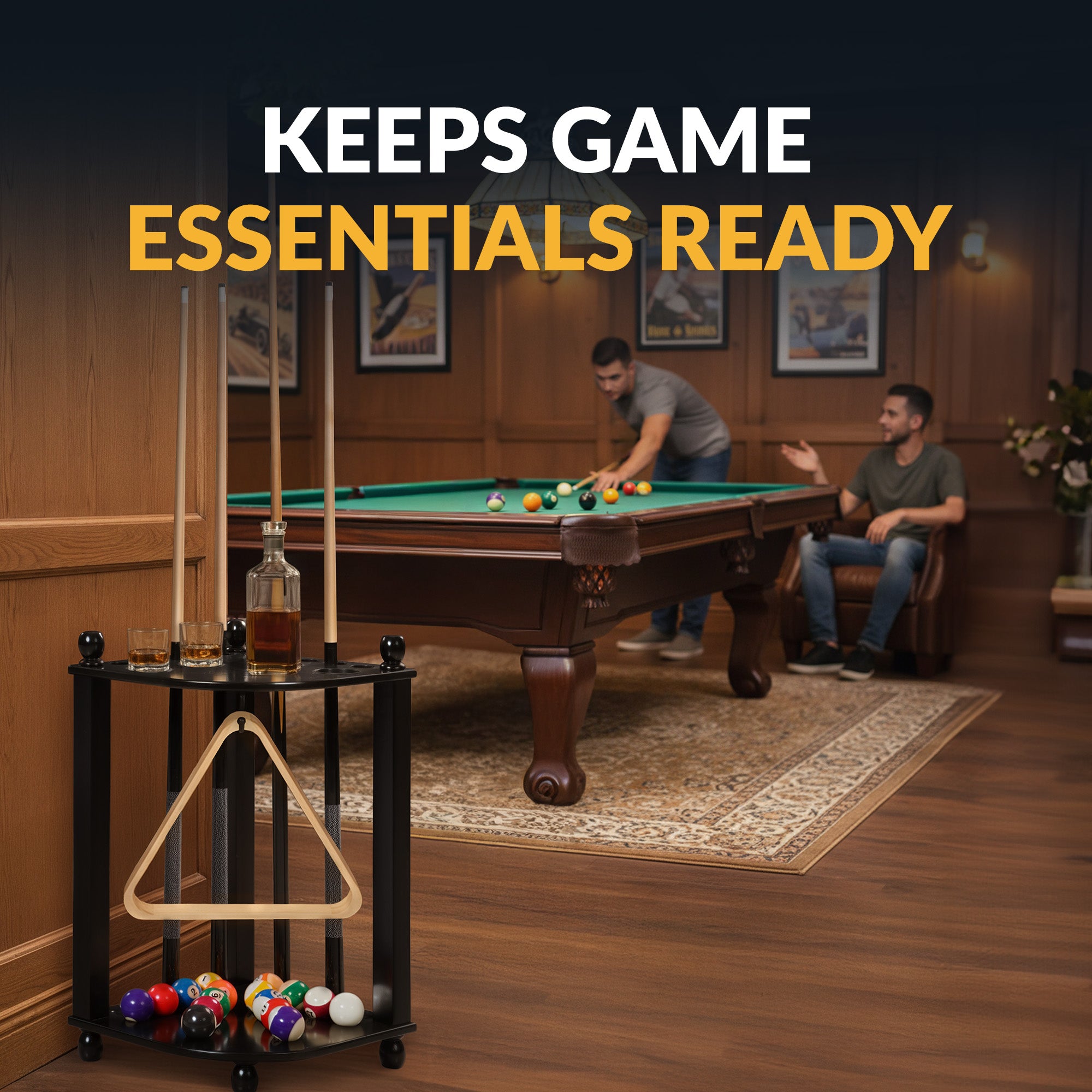 Regent 28" Corner Floor Billiard Cue Rack