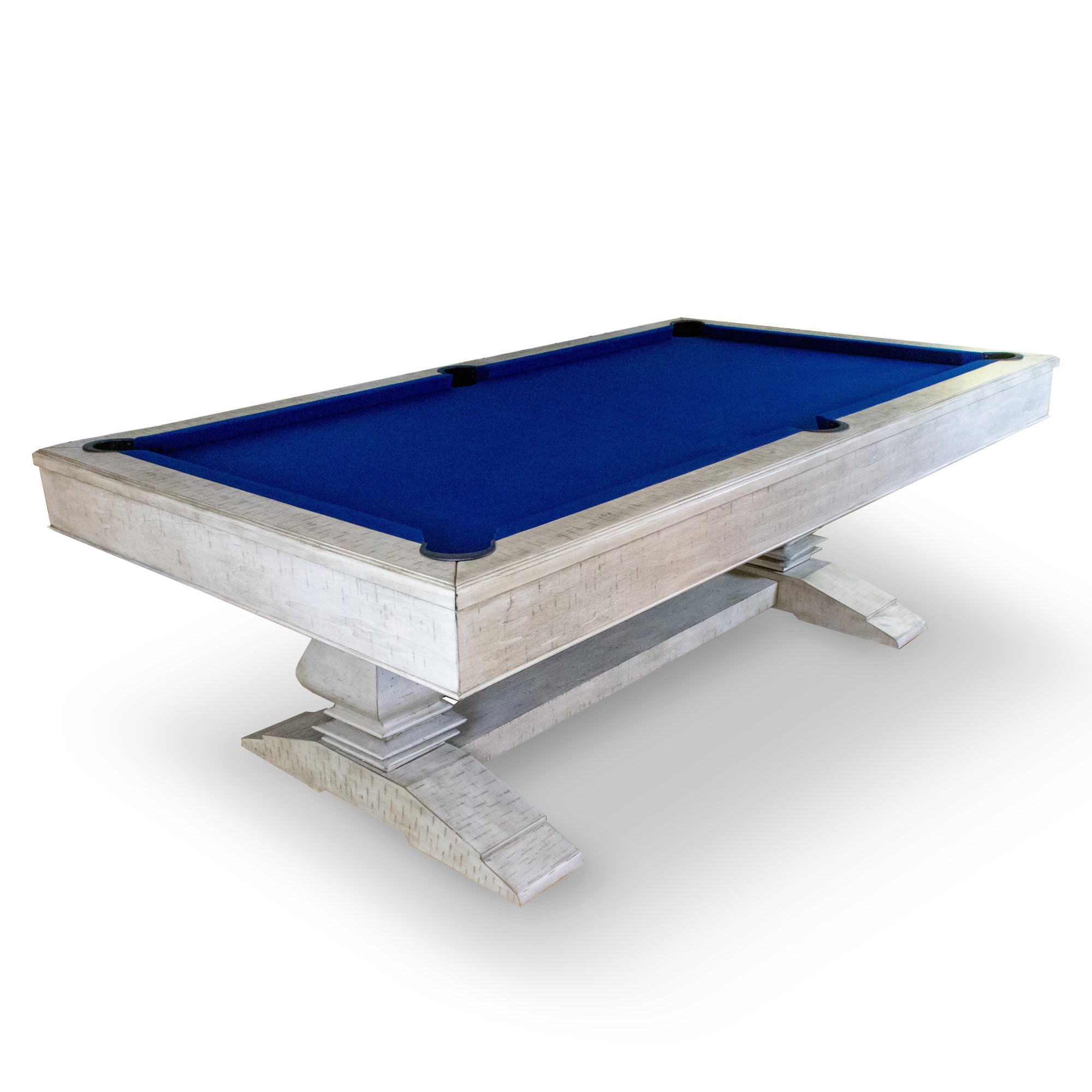 Montecito 8 ft Pool Table – Driftwood Finish with Blue Felt