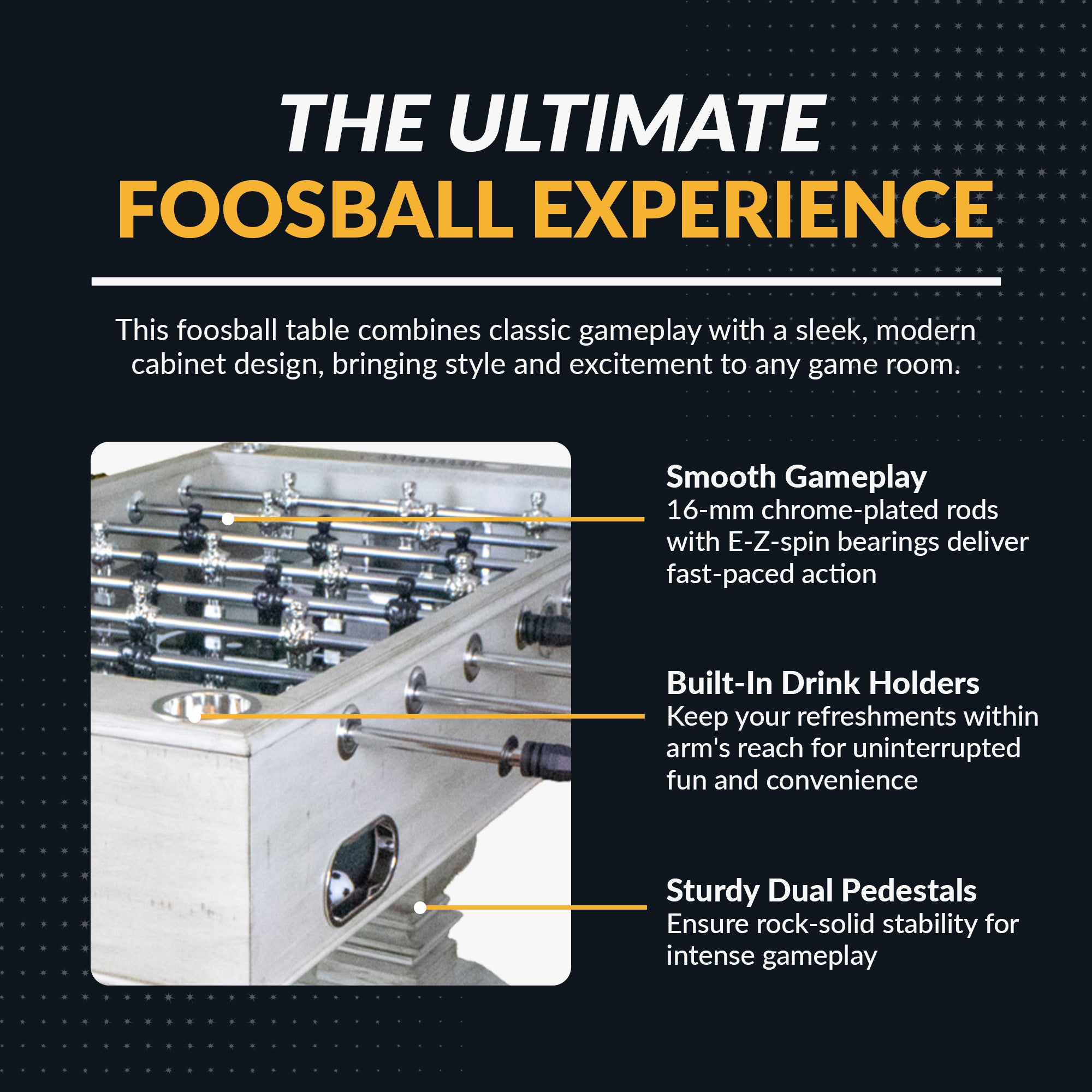 Montecito 55” Foosball Table – Driftwood Finish