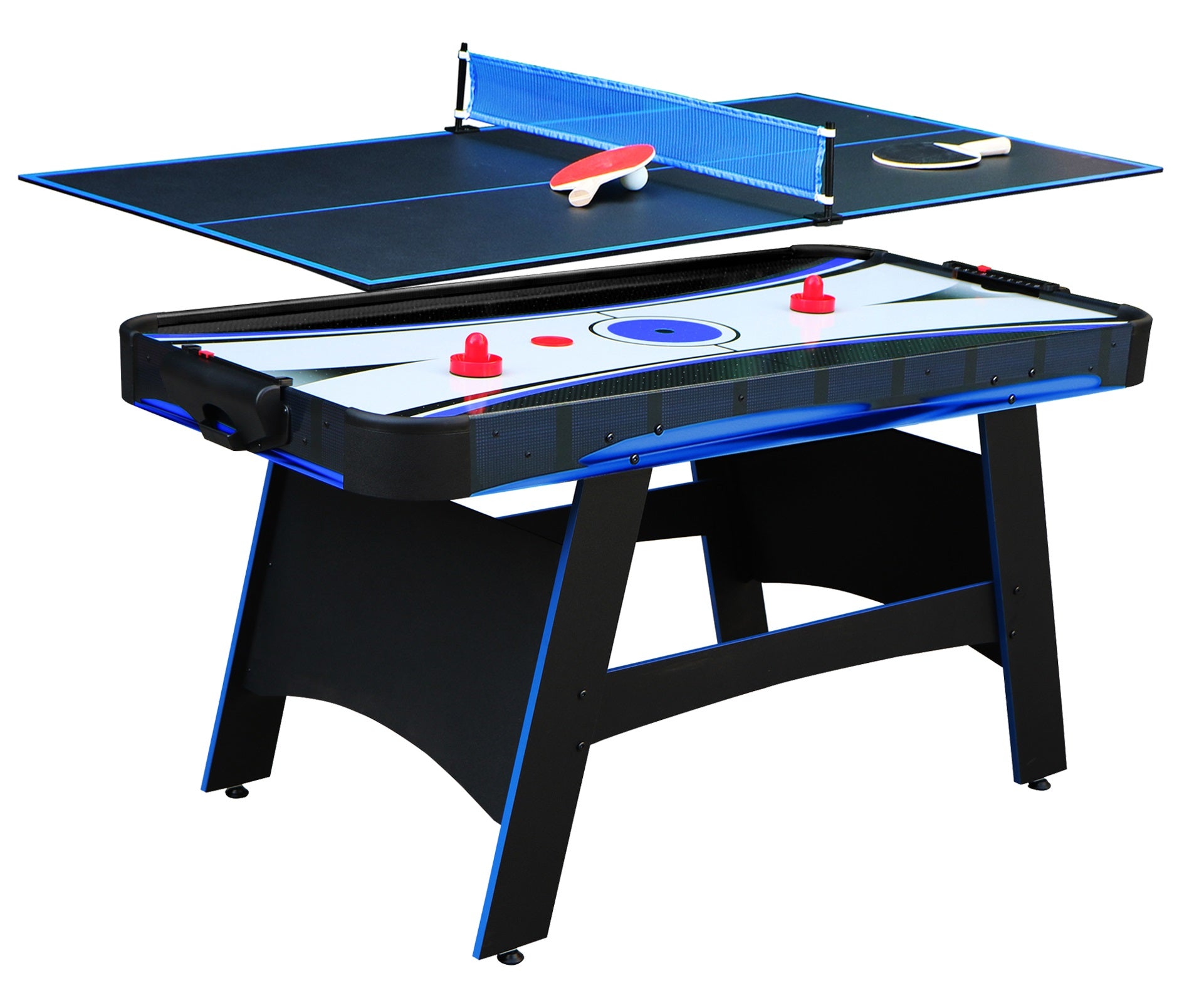 Bandit 60-in Air Hockey Table with Table Tennis Top