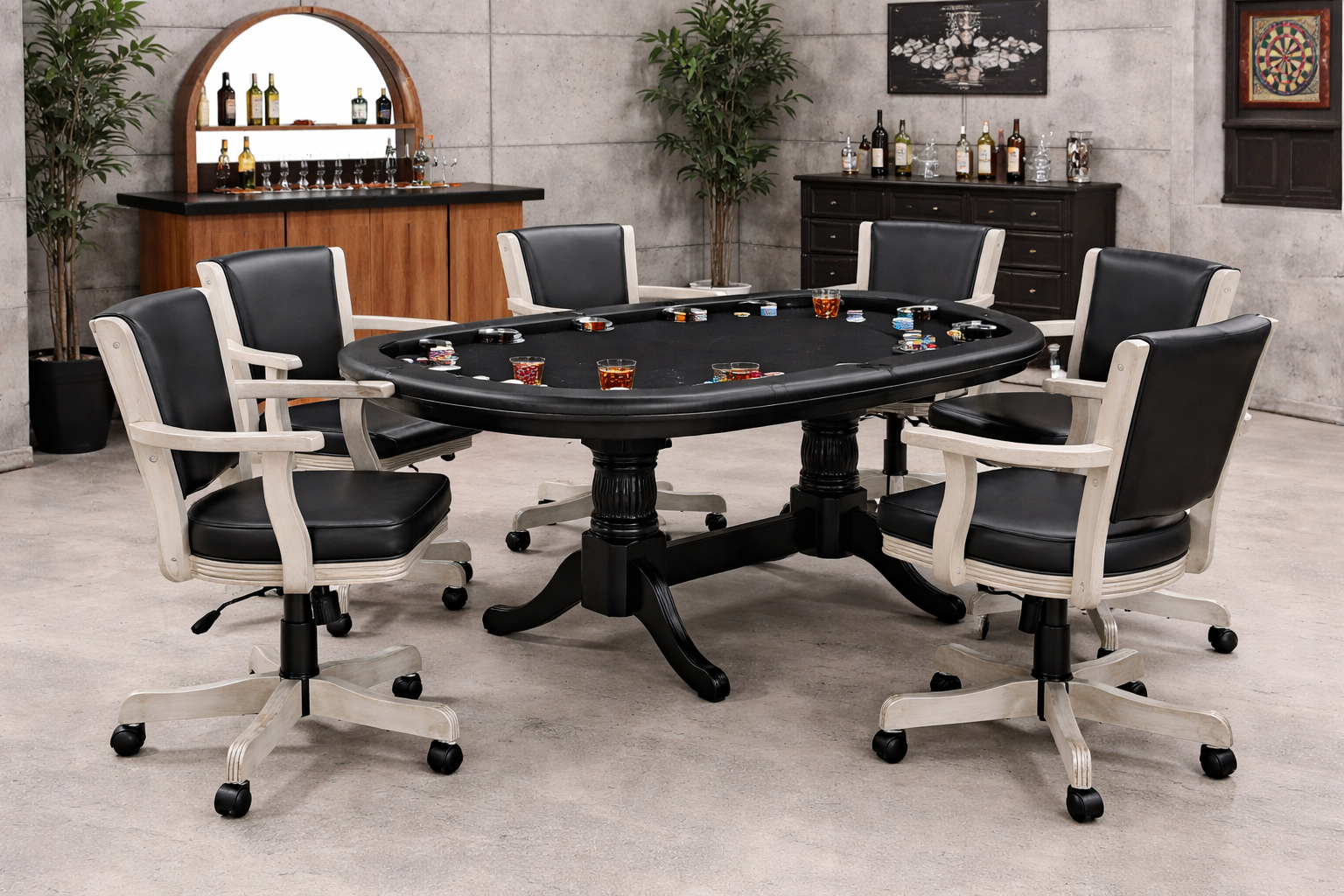 Swivel Game Chair with Arms