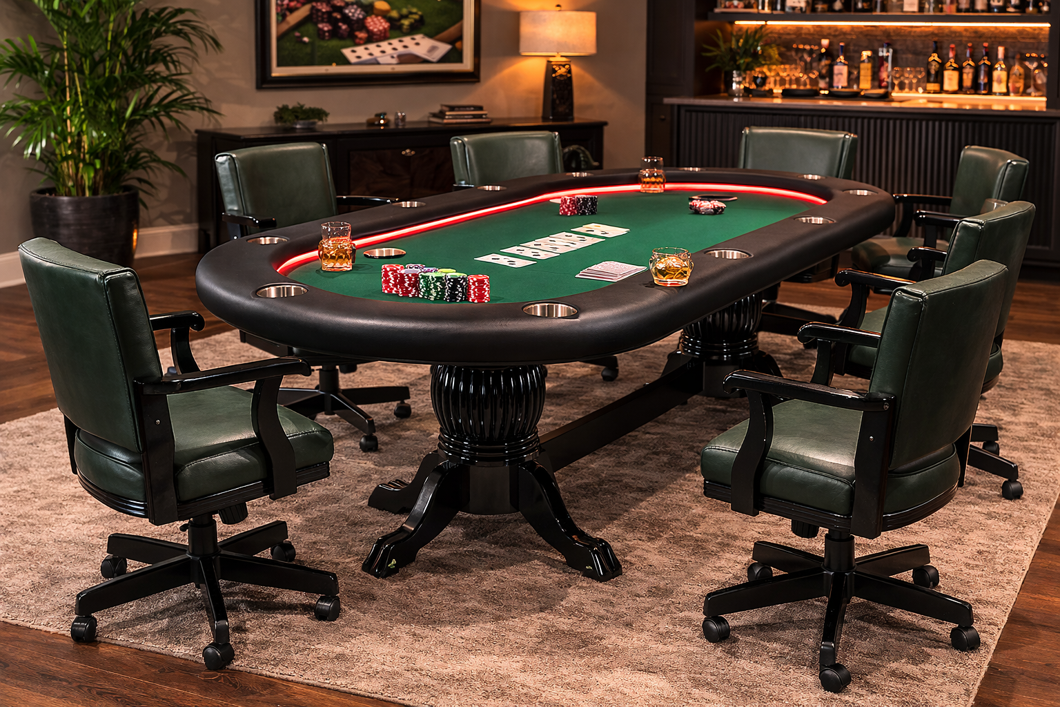 BBO Elite Alpha LED Poker Table