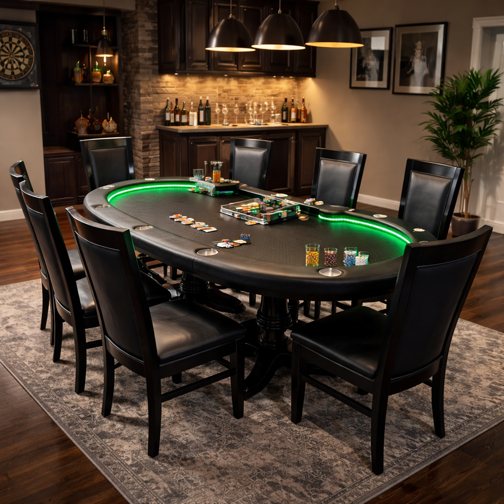 BBO Lumen HD LED Poker Table