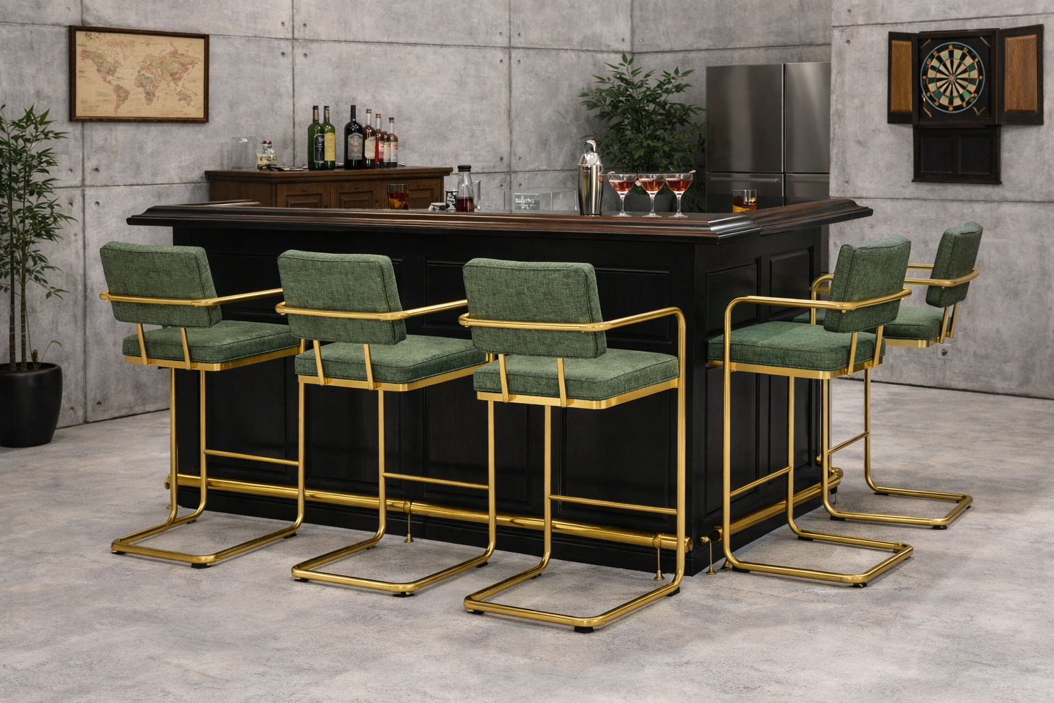 84" English Pub Style Bar