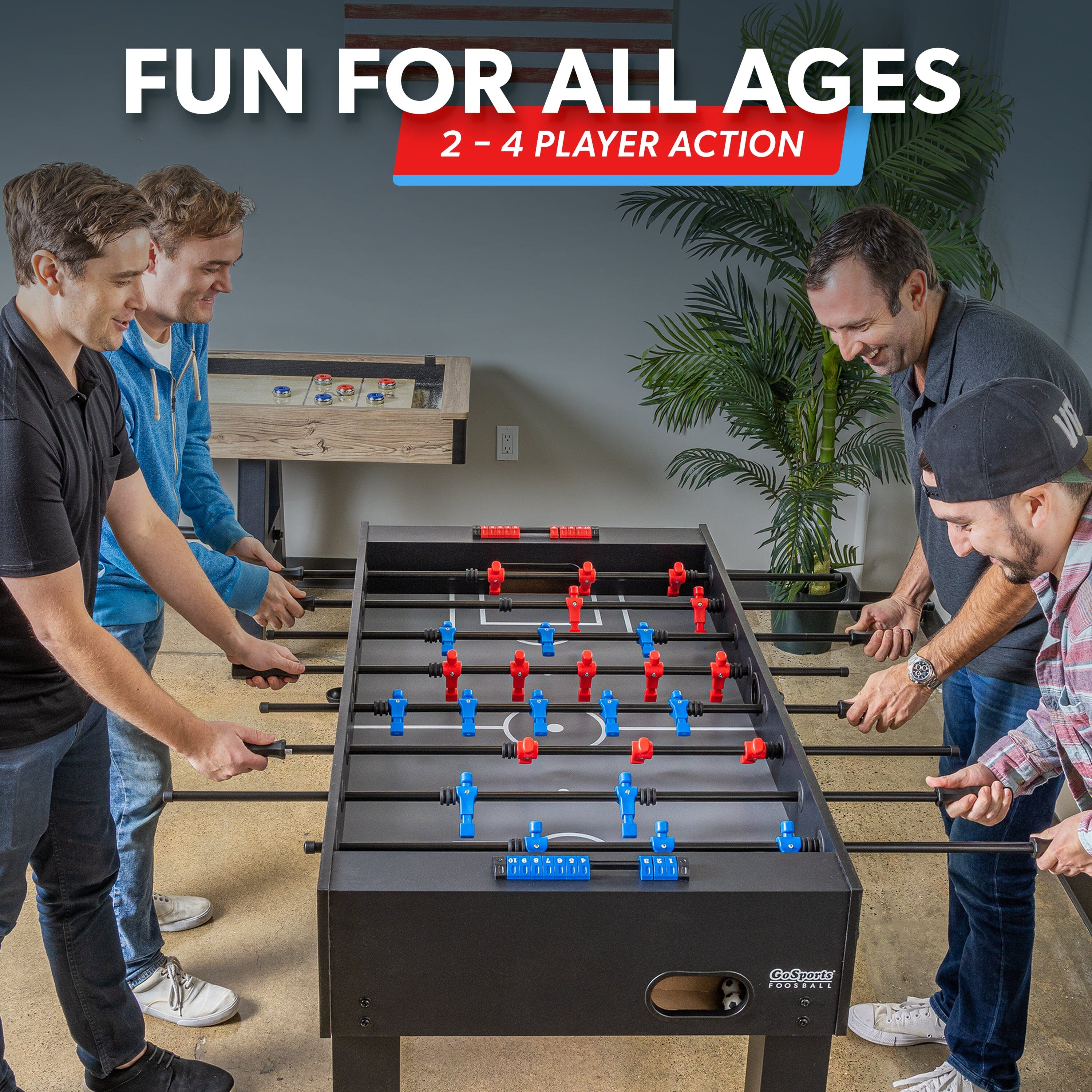 GoSports 54 Inch Full Size Foosball Table - Professional-Grade Game Table for Home
