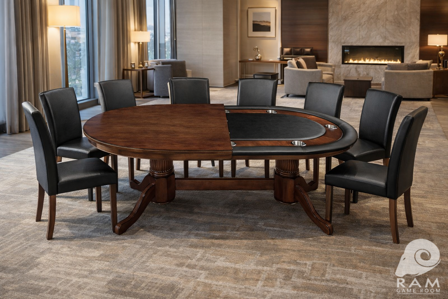 RAM Game Room 84" Texas Hold'em Poker Table