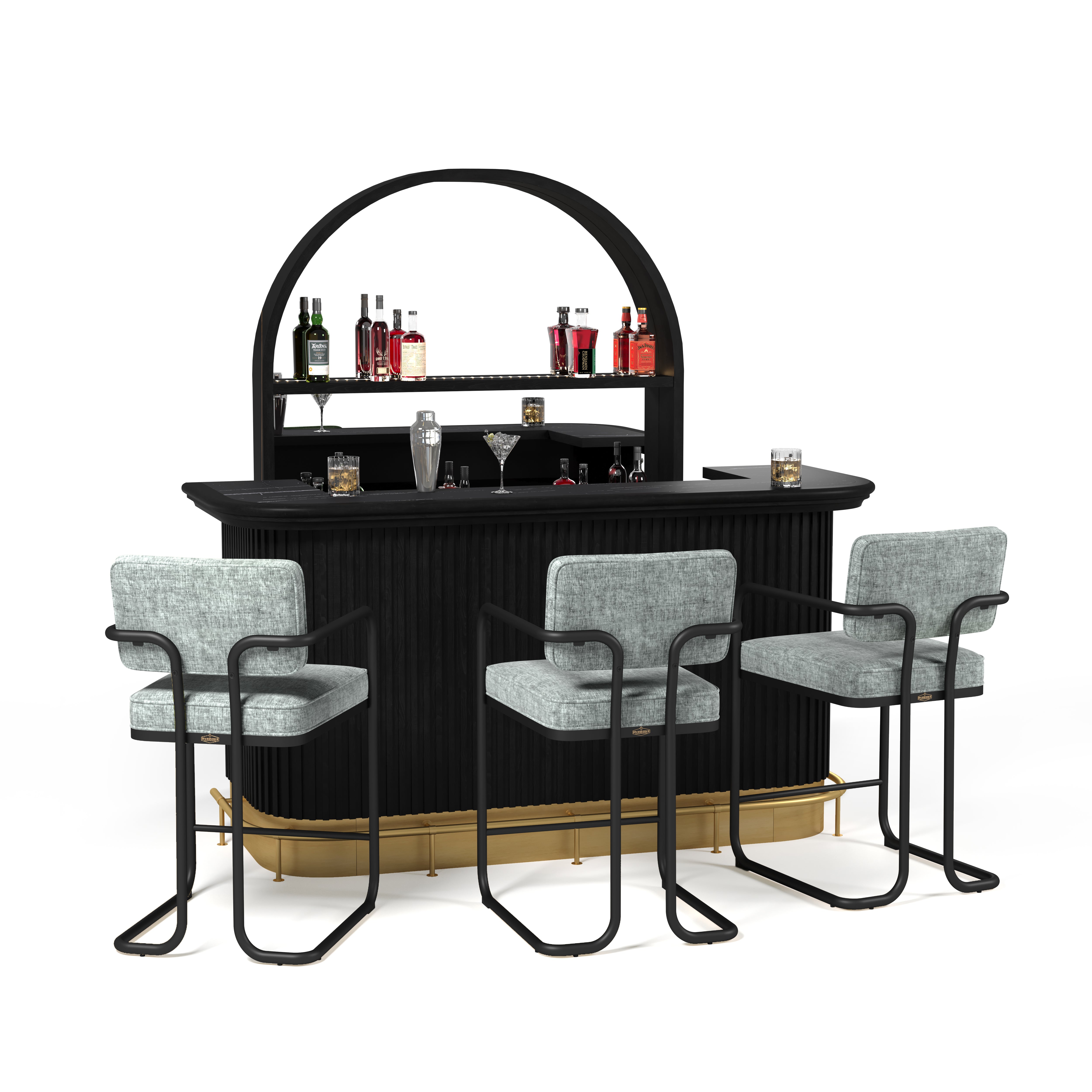 Prohibition Series 84" Cocktail Bar