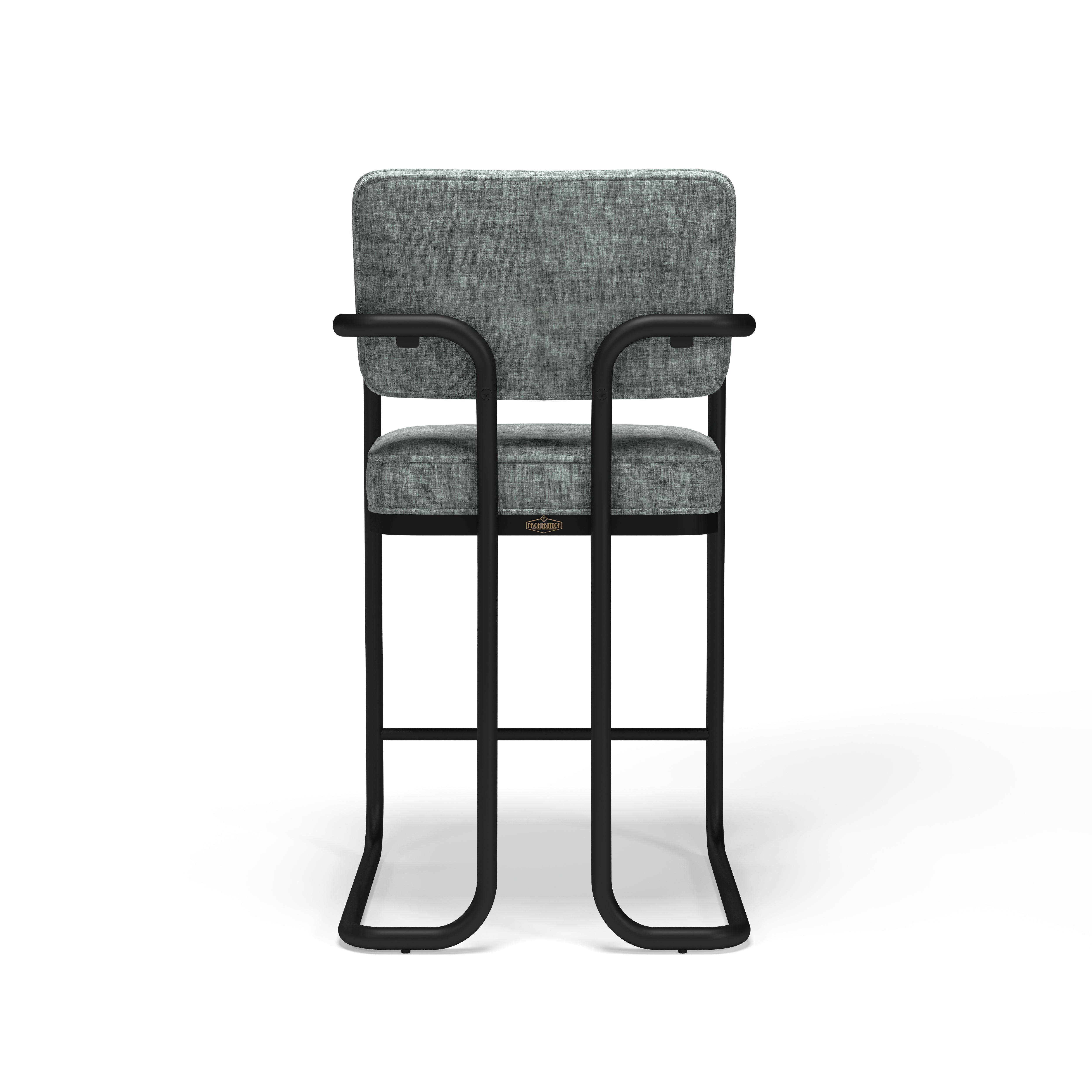 Prohibition Bar Stool with Arms