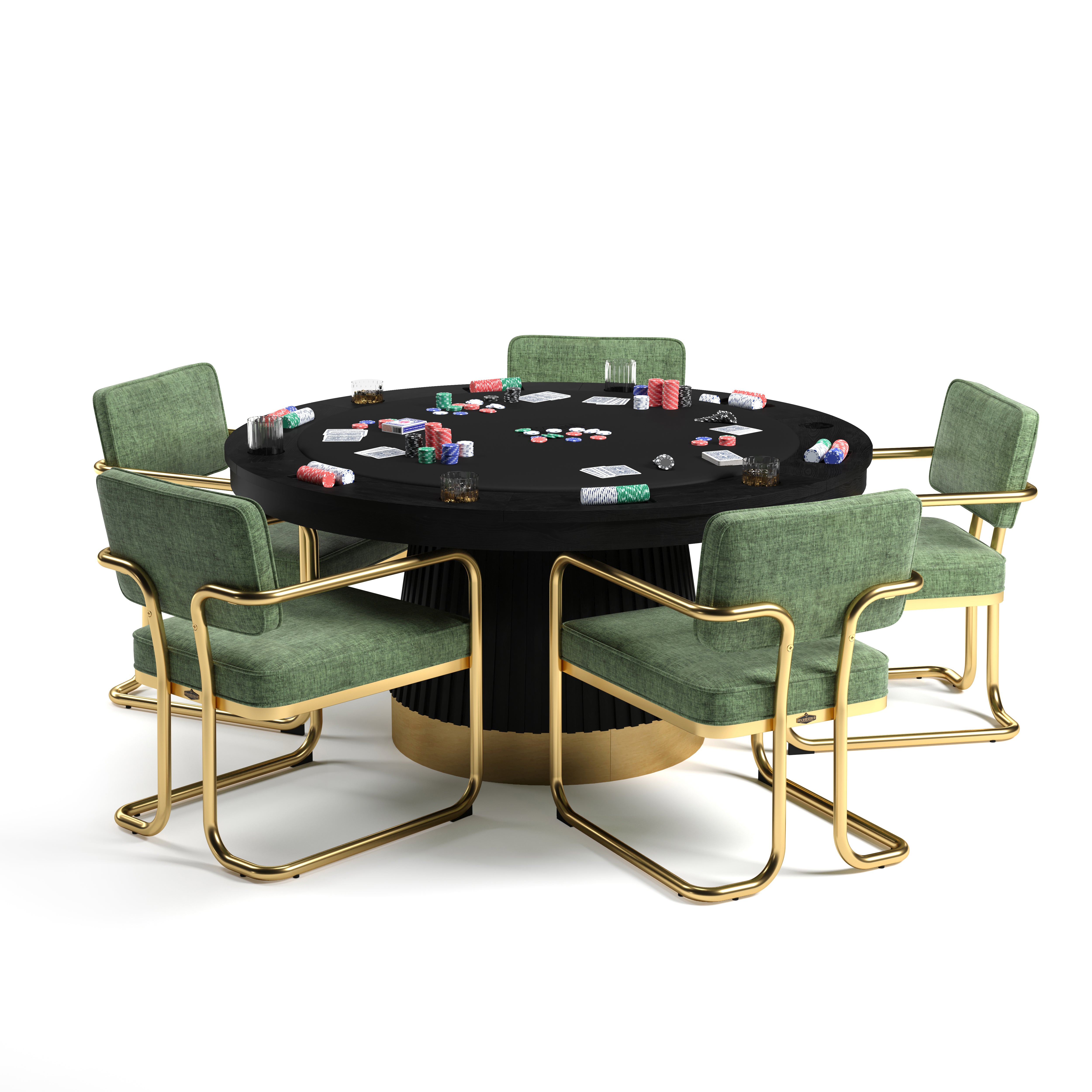 RAM Game Room 60" Prohibition Series Poker Table